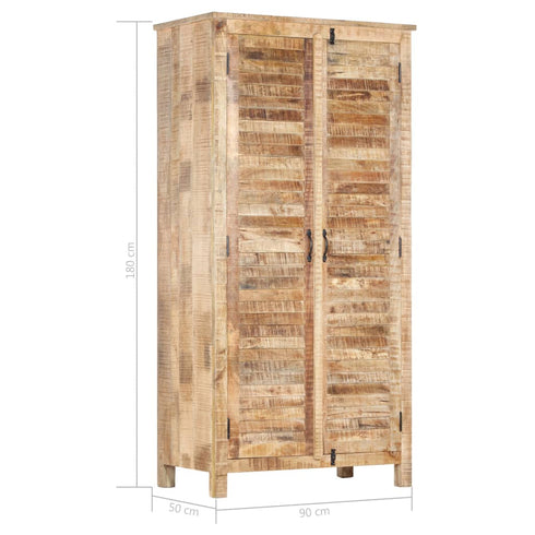 Balzer - Wardrobe 900 x 500 x 1800 mm Solid Mango Wood
